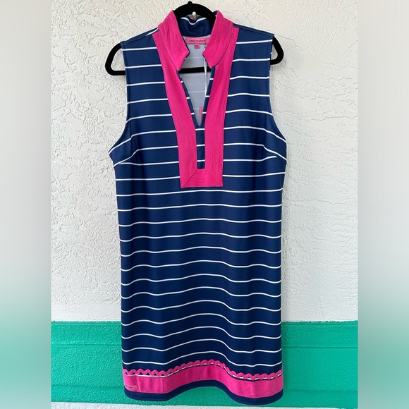 Simply Southern Stripe Tunic Dress by XXL Midi Sleeveless V Neck XXL NWT - Picture 2 of 11